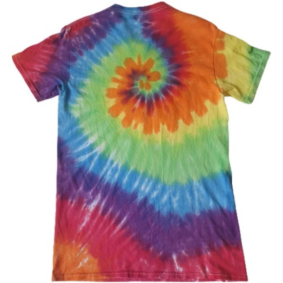Mens Size 33-34" Bubba Gump Shrimp Co Rare Tie Dye Smiley Face T-Shirt - Picture 3 of 4